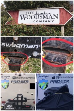 The Woodsman Company; Yakima bike rack